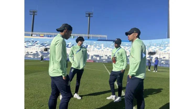 Seleção Brasileira faz reconhecimento do gramado em San Juan<br />
Créditos: Glauber Guerra/CBF
