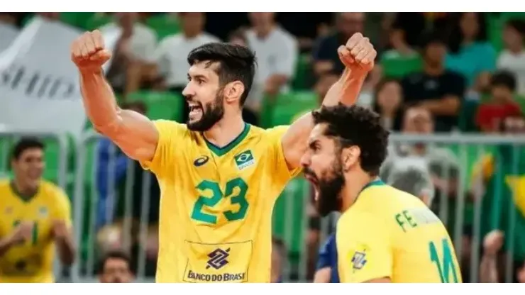 Brasil irá estrear na competição contra a Alemanha nesta quarta-feira (7). Foto: Reprodução/Twitter oficial da CBV
