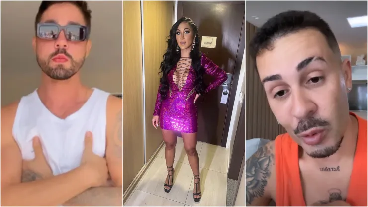 Foto 1: Instagram oficial de Rico Melquiades. Foto 2: Instagram oficial de Dayanne Bezerra. Foto 3: Instagram oficial de Carlinhos Maia.
