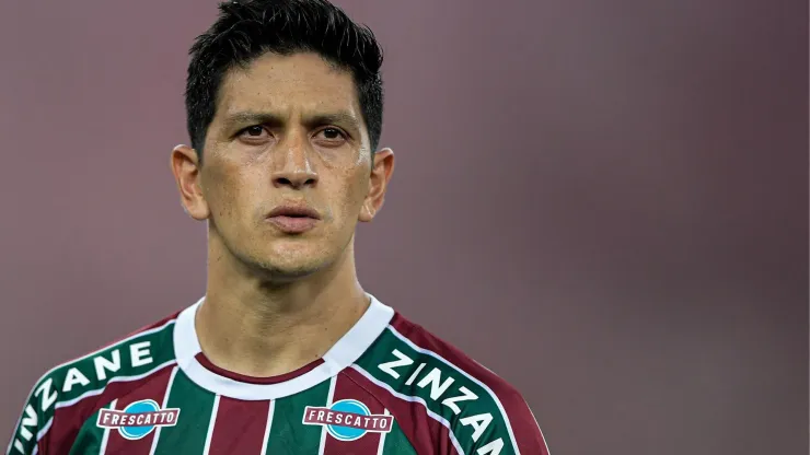 German Cano, centroavante do Fluminense está sem marcar gols há um mês (Foto: Thiago Ribeiro/AGIF)
