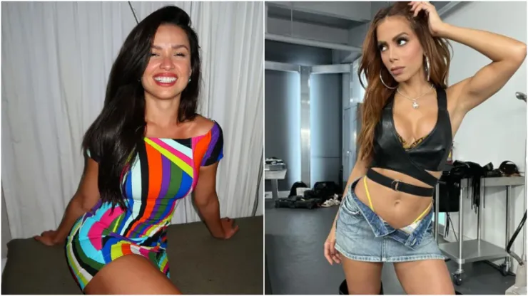 Foto 1: Instagram oficial de Juliette. Foto 2: Instagram QG da Anitta.
