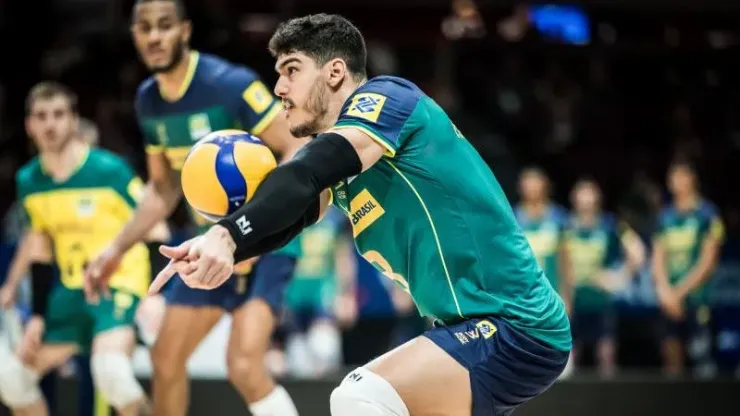 Honorato, um dos destaques da Seleção. Foto: FIVB
