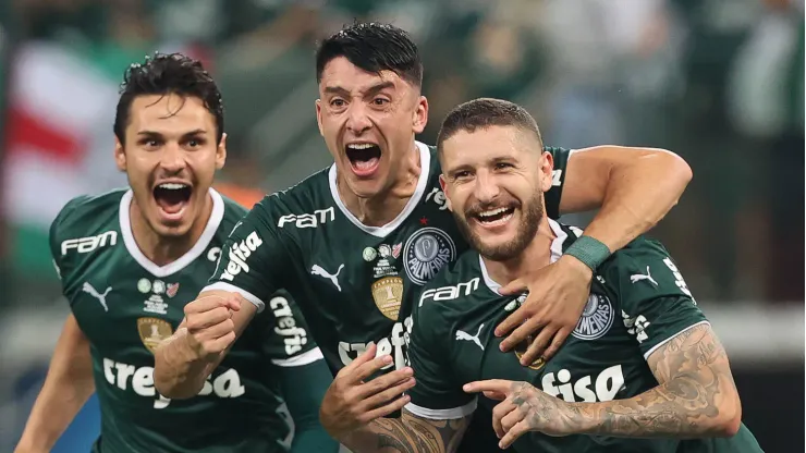 Foto: Cesar Greco - Zé Rafael (à direita) sofreu lesão no joelho contra o Botafogo e desfalca Abel nos próximos jogos do Palmeiras
