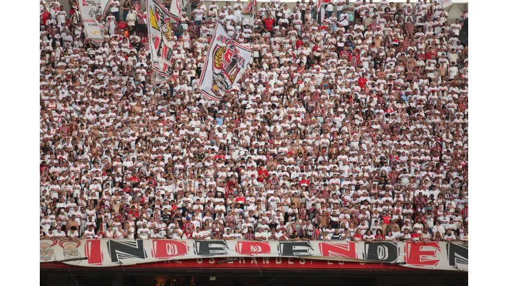 Torcida do Sao Paulo, lota o Morumbi no clássico contra o Palmeiras Foto: Mariana Kasten/AGIF
