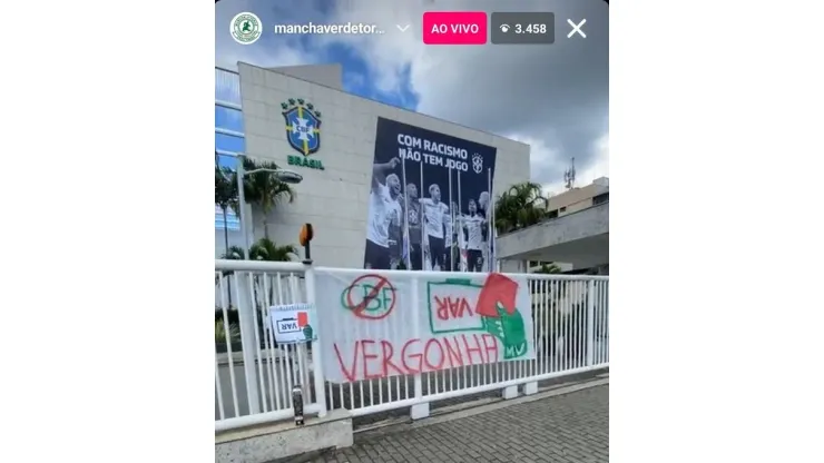 Foto: Reprodução Live Instagram Mancha Verde
