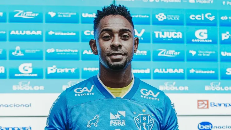 Foto: Reprodução das Redes Sociais do Paysandu - O zagueiro Wellington Carvalho foi oficialmente apresentado com a camisa do Papão
