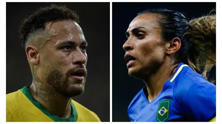 Fotos: AGIF - Salário de Neymar é cerca de 125X maior que o de Marta no futebol mundial
