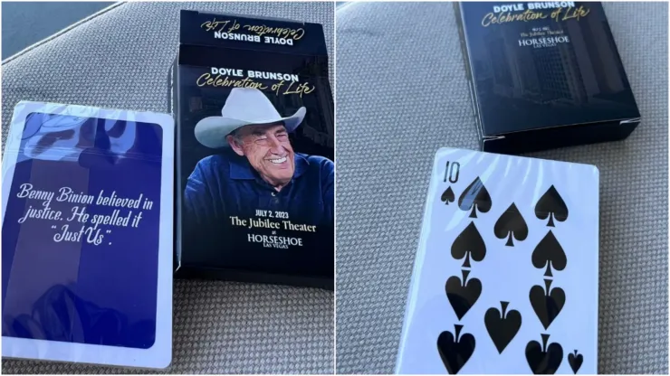 Baralho diferente homenageia Doyle Brunson (Foto: Reprodução "Poker.org")
