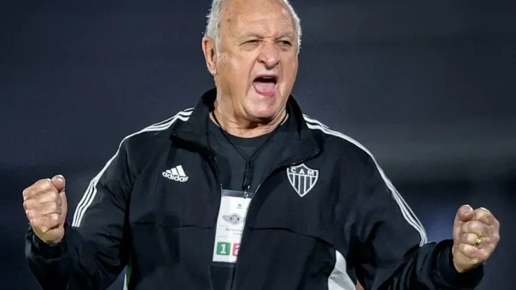 Foto: Reprodução das Redes Sociais do Galo -<br />
A primeira partida do técnico Felipão comandando o Atlético-MG, pela Libertadores
