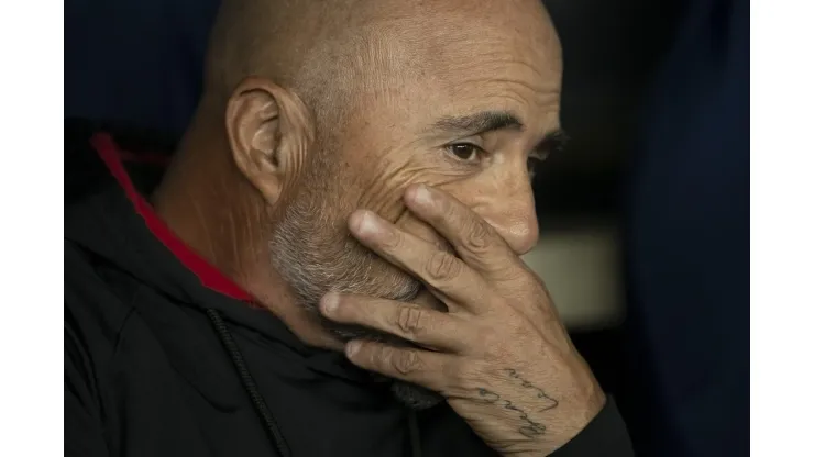 RJ - RIO DE JANEIRO - 27/05/2023 - BRASILEIRO A 2023, FLAMENGO X CRUZEIRO - Jorge Sampaoli tecnico do Flamengo durante partida contra o Cruzeiro no estadio Maracana pelo campeonato BRASILEIRO A 2023. Foto: Jorge Rodrigues/AGIF
