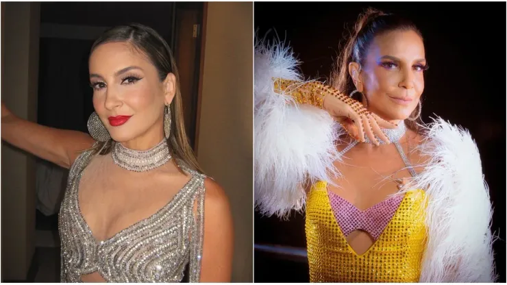 Foto 1: Reprodução/Instagram oficial de Claudia Leitte; Foto 2: Instagram oficial de Ivete Sangalo
