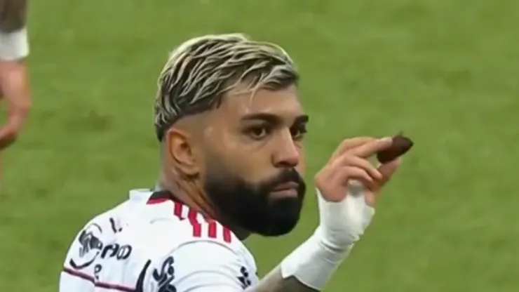 Foto: Reprodução TV Globo/Globoplay - Gabigol é criticado pela torcida do Flamengo
