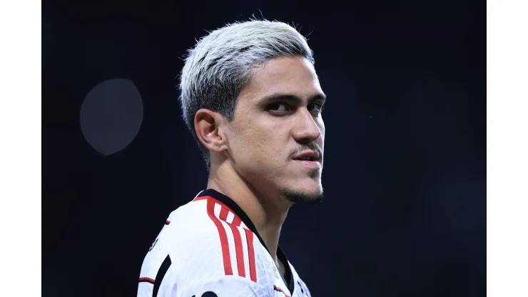 SP - SAO PAULO - 08/07/2023 - BRASILEIRO A 2023, PALMEIRAS X FLAMENGO - Pedro jogador do Flamengo durante partida contra o Palmeiras no estadio Arena Allianz Parque pelo campeonato Brasileiro A 2023. Foto: Ettore Chiereguini/AGIF
