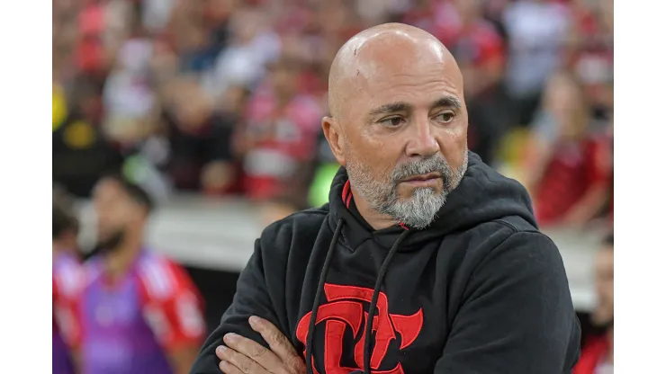 RJ - RIO DE JANEIRO - 05/07/2023 - COPA DO BRASIL 2023, FLAMENGO X ATHLETICO-PR - Jorge Sampaoli tecnico do Flamengo durante partida contra o Athletico-PR no estadio Maracana pelo campeonato Copa do Brasil 2023. Foto: Thiago Ribeiro/AGIF
