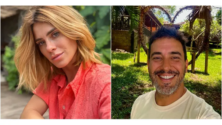 Carolina Dieckmann e André Marques. Foto 1: Reprodução/Instagram oficial de Carolina Dieckmann; Foto 2: Reprodução/Instagram oficial de André Marques
