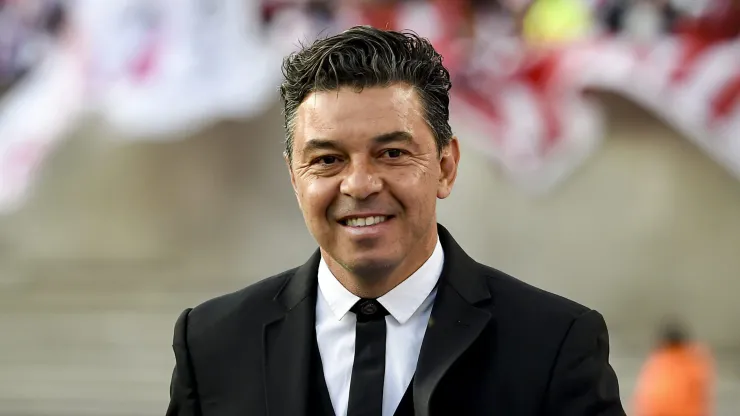 BUENOS AIRES, ARGENTINA - SEPTEMBER 24: Marcelo Gallardo coach of River Plate looks on prior a match between River Plate and Talleres as part of Liga Profesional 2022 at at Estadio Mas Monumental Antonio Vespucio Liberti on September 24, 2022 in Buenos Aires, Argentina. (Photo by Marcelo Endelli/Getty Images)
