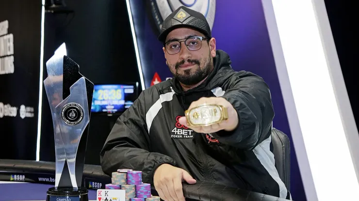 Felipe Sena é campeao no BSOP Winter Millions (Foto: Divulgação/BSOP)
