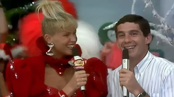 Xuxa e Ayrton Senna em 1988 - Foto: Globo
