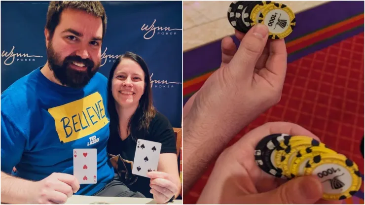 Jerod Smith e Samantha decidiram torneio de poker (Foto: Reprodução Twitter @jsmith84poker)
