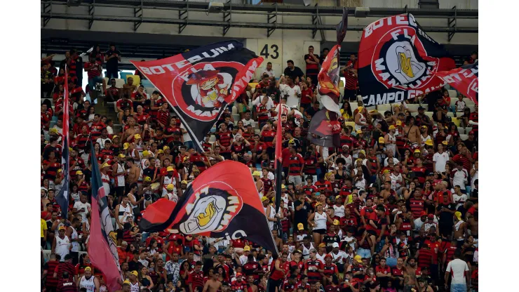 RJ - RIO DE JANEIRO - 16/04/2023 - BRASILEIRO A 2023, FLAMENGO X CORITIBA - Torcida do Flamengo durante partida contra Coritiba no estadio Maracana pelo campeonato BRASILEIRO A 2023. Foto: Thiago Ribeiro/AGIF
