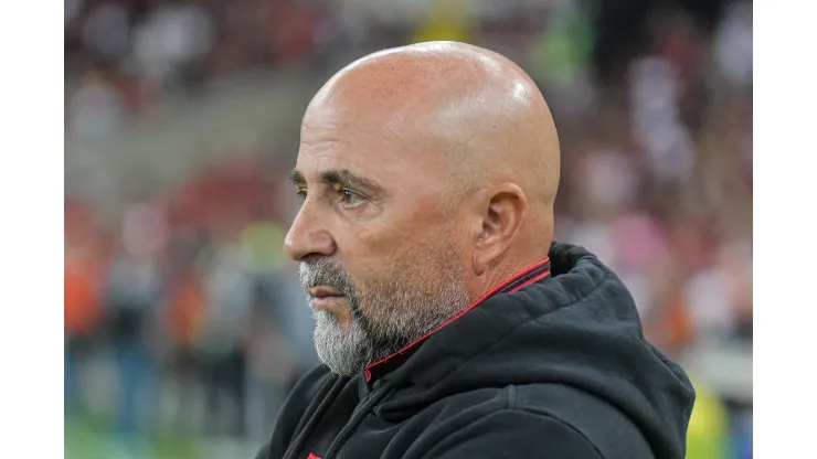 RJ - RIO DE JANEIRO - 05/07/2023 - COPA DO BRASIL 2023, FLAMENGO X ATHLETICO-PR - Jorge Sampaoli tecnico do Flamengo durante partida contra o Athletico-PR no estadio Maracana pelo campeonato Copa do Brasil 2023. Foto: Thiago Ribeiro/AGIF
