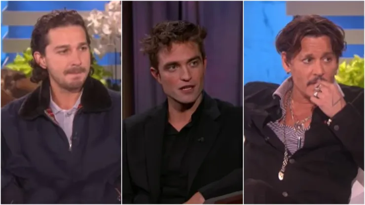 Shia Labeouf (Youtube/The Ellen Show) Robert Pattison (Youtube/Jimmy Kimmel Live) Johnny Depp (Youtube/The Ellen Show)
