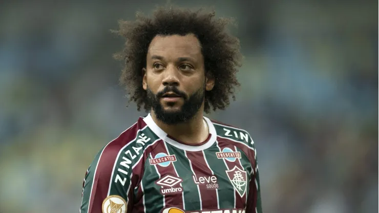 RJ - RIO DE JANEIRO - 05/08/2023 - BRASILEIRO A 2023, FLUMINENSE X PALMEIRAS - Marcelo jogador do Fluminense durante partida contra o Palmeiras no estadio Maracana pelo campeonato Brasileiro A 2023. Foto: Jorge Rodrigues/AGIF
