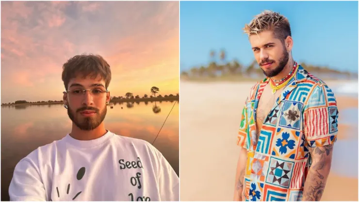 Foto 1: Instagram oficial de João Guilherme. Foto 2: Instagram oficial de Zé Felipe.
