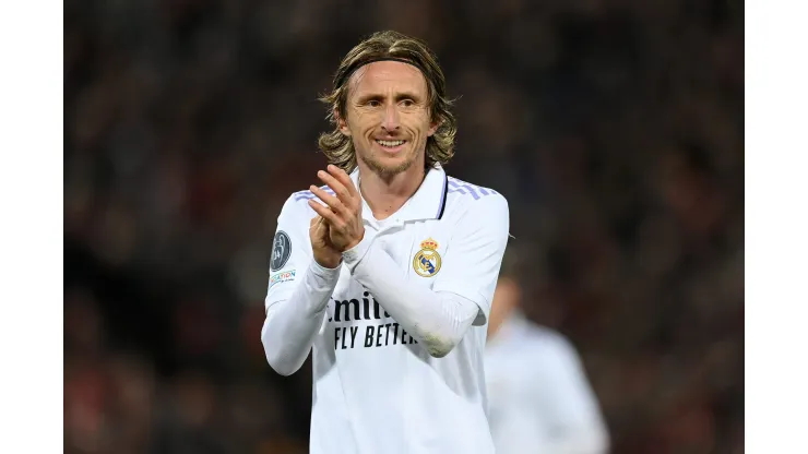 Michael Regan/Getty Images. Modric completa 11 anos no Real Madrid
