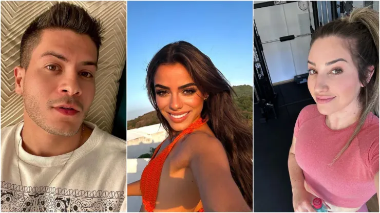 Foto 1: Instagram oficial de Arthur Aguiar. Foto 2: Instagram oficial de Key Alves. Foto 3: Instagram oficial de Amanda Meirelles.
