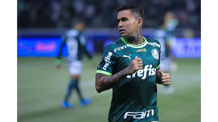 SP - SAO PAULO - 09/08/2023 - LIBERTADORES 2023, PALMEIRAS X ATLETICO-MG - Dudu jogador do Palmeiras durante partida contra o Atletico-MG no estadio Arena Allianz Parque pelo campeonato Libertadores 2023. Foto: Ettore Chiereguini/AGIF
