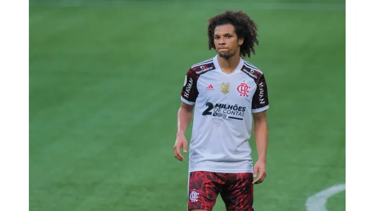 SP - Sao Paulo - 12/09/2021 - BRASILEIRO A 2021, PALMEIRAS X FLAMENGO - Willian Arao jogador do Flamengo durante partida contra o Palmeiras no estadio Arena Allianz Parque pelo campeonato Brasileiro A 2021. Foto: Marcello Zambrana/AGIF
