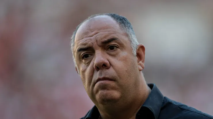 RJ - RIO DE JANEIRO - 22/07/2023 - BRASILEIRO A 2023, FLAMENGO X AMERICA - Marcos Braz dirigente do Flamengo durante partida contra o America no estadio Maracana pelo campeonato Brasileiro A 2023. Foto: Thiago Ribeiro/AGIF
