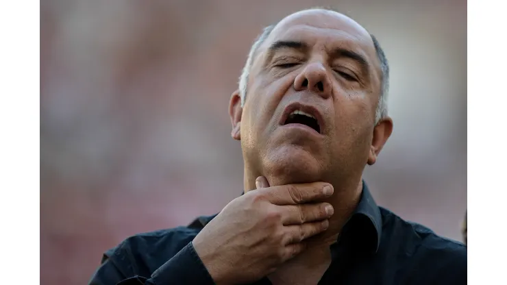 RJ - RIO DE JANEIRO - 22/07/2023 - BRASILEIRO A 2023, FLAMENGO X AMERICA - Marcos Braz dirigente do Flamengo durante partida contra o America no estadio Maracana pelo campeonato Brasileiro A 2023. Foto: Thiago Ribeiro/AGIF
