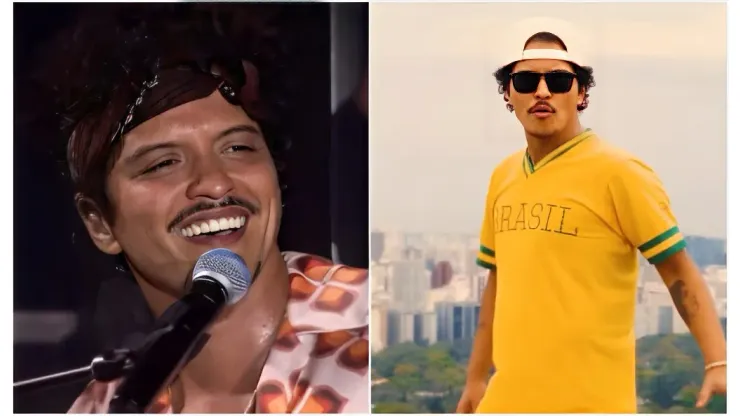 Fotos: Reprodução/Multishow (esquerda) - Instagram/Bruno Mars (direita)
