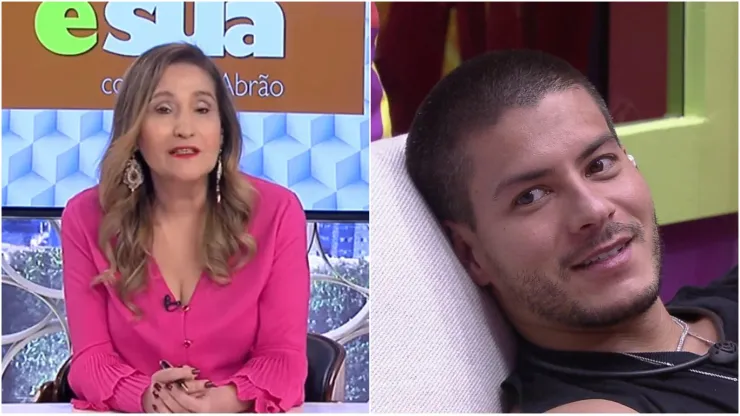 Imagem 1 - Reprodução/Rede TV | Imagem 2 - Reprodução/TV Globo
