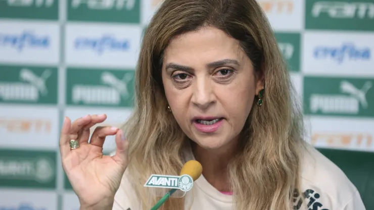 SP - Sao Paulo - 16/12/2021 - PALMEIRAS, COLETIVA PRESIDENTE - A Presidente do Palmeiras Leila Pereira durante coletiva de imprensa realizada no CT Barra Funda. Foto: Ettore Chiereguini/AGIF
