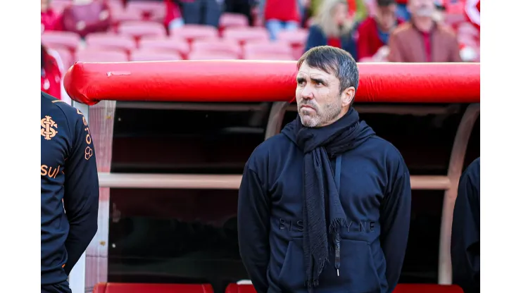 RS - PORTO ALEGRE - 19/08/2023 - BRASILEIRO A 2023, INTERNACIONAL X FORTALEZA - Eduardo Coudet tecnico do Internacional durante partida contra o Fortaleza no estadio Beira-Rio pelo campeonato Brasileiro A 2023. Foto: Maxi Franzoi/AGIF
