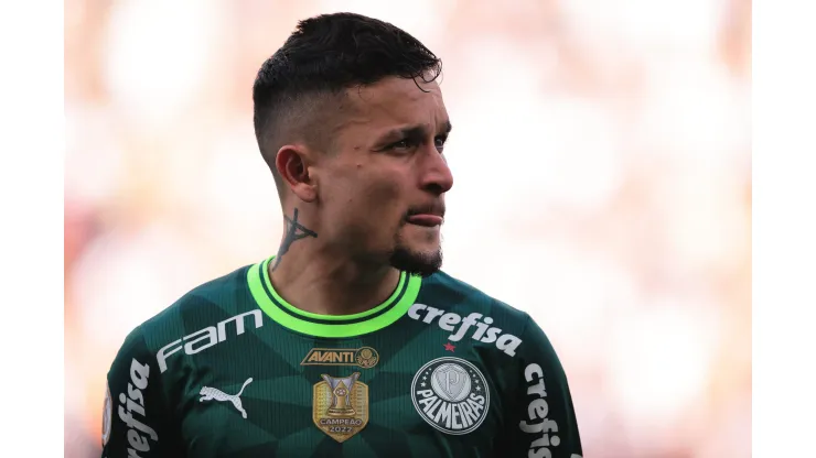 SP - SAO PAULO - 03/09/2023 - BRASILEIRO A 2023, CORINTHIANS X PALMEIRAS - Artur jogador do Palmeiras durante partida contra o Corinthians no estadio Arena Corinthians pelo campeonato Brasileiro A 2023. Foto: Ettore Chiereguini/AGIF
