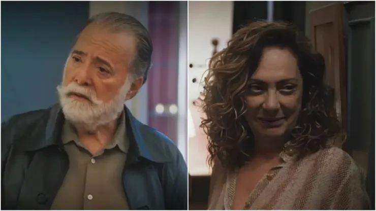 Antônio e Agatha em Terra e Paixão. Fotos: Reprodução/TV Globo
