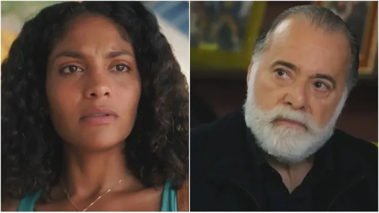 Imagens 1 e 2 - Reprodução/TV Globo
