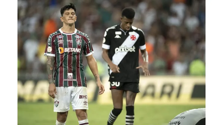 RJ - RIO DE JANEIRO - 06/05/2023 - BRASILEIRO A 2023, FLUMINENSE X VASCO - German Cano jogador do Fluminense lamenta chance perdida durante partida contra o Vasco no estadio Maracana pelo campeonato BRASILEIRO A 2023. Foto: Jorge Rodrigues/AGIF
