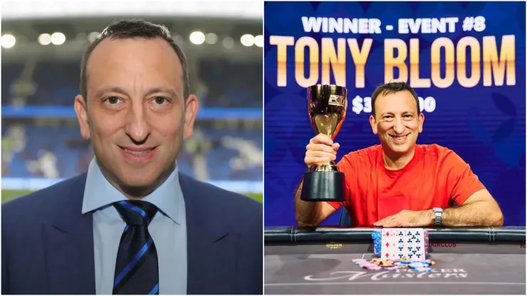 Tony Bloom é o presidente do Brighton FC e ja forrou no poker (Fotos: Divulgação/Brighton e Divulgação/PokerGO)
