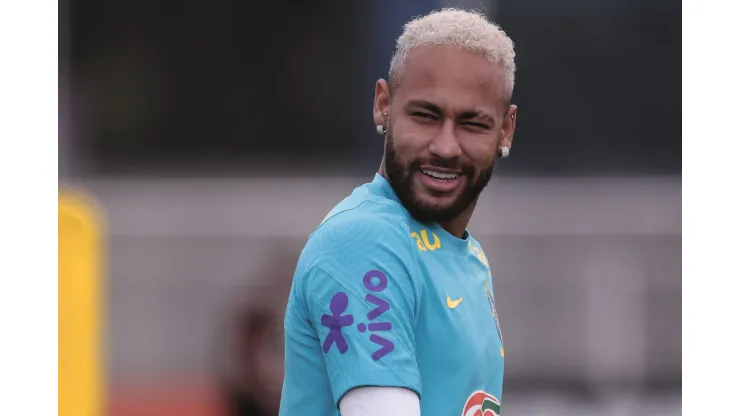 SP - Sao Paulo - 10/11/2021 - ELIMINATORIAS COPA DO MUNDO 2022, TREINO SELECAO BRASILEIRA - Neymar Jr. jogador do Brasil durante treino no estadio CT Joaquim Grava. Foto: Ettore Chiereguini/AGIF
