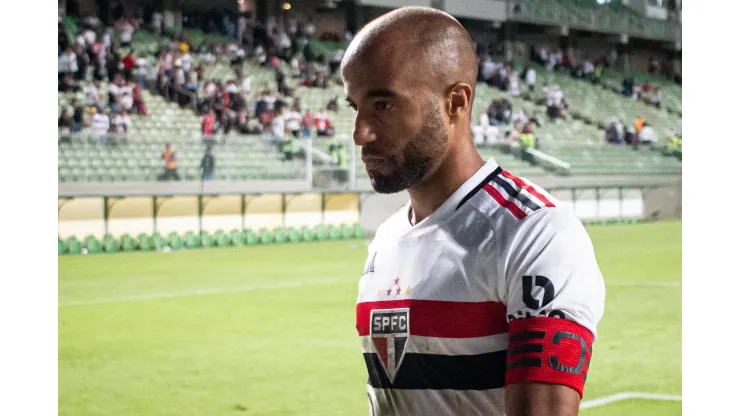 MG - BELO HORIZONTE - 27/08/2023 - BRASILEIRO A 2023, AMERICA-MG X SAO PAULO - Lucas Moura jogador do Sao Paulo durante partida contra o America-MG no estadio Independencia pelo campeonato Brasileiro A 2023. Foto: Fernando Moreno/AGIF
