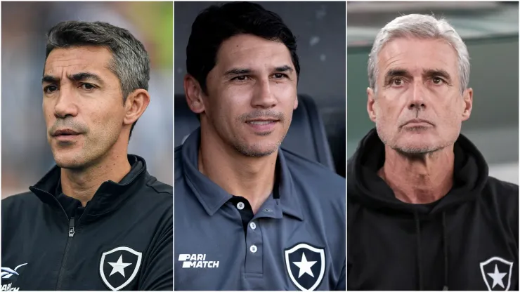 Foto: Jorge Rodrigues/Thiago Ribeiro/AGIF - Os três treinadores do Botafogo em 2023
