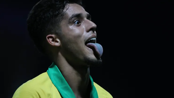 GO - Goiania - 11/11/2019 - Cop do Mundo Sub - 17, Brasil x Italia - Yan Couto  jogador da Selecao Brasileira Sub-17 durante partida contra a Italia no estadio Olimpico pela Copa do Mundo Sub-17. Foto: Heber Gomes/AGIF
