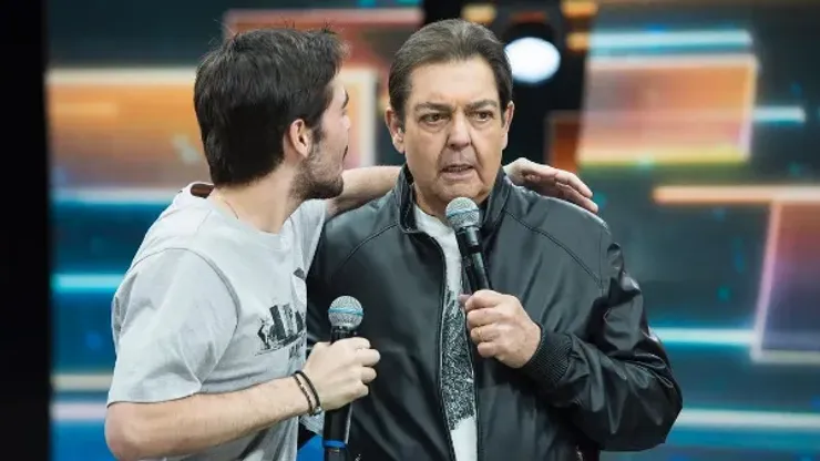 Faustão com João Silva no programa da Band. Foto: Reprodução/Instagram oficial de João Silva
