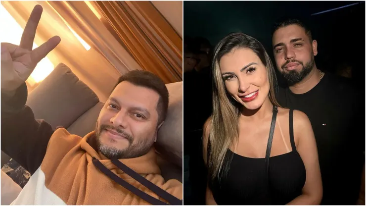 Foto 1: Reprodução/Instagram de Thiago Lopes | Foto 2: Reprodução/Instagram de Andressa Urach
