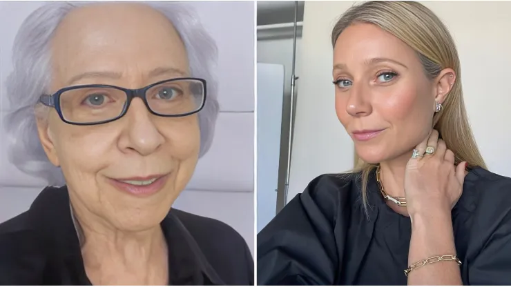 Foto 1: Instagram Fernanda Montenegro - Foto 2: Instagram Gwyneth Paltrow
